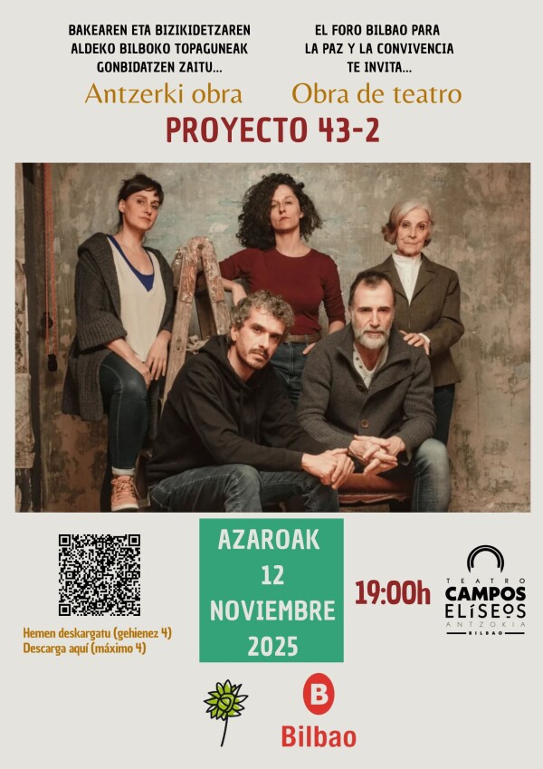 La obra de teatro “Proyecto 43-2” Cia. Proyecto 43-2 Cartel